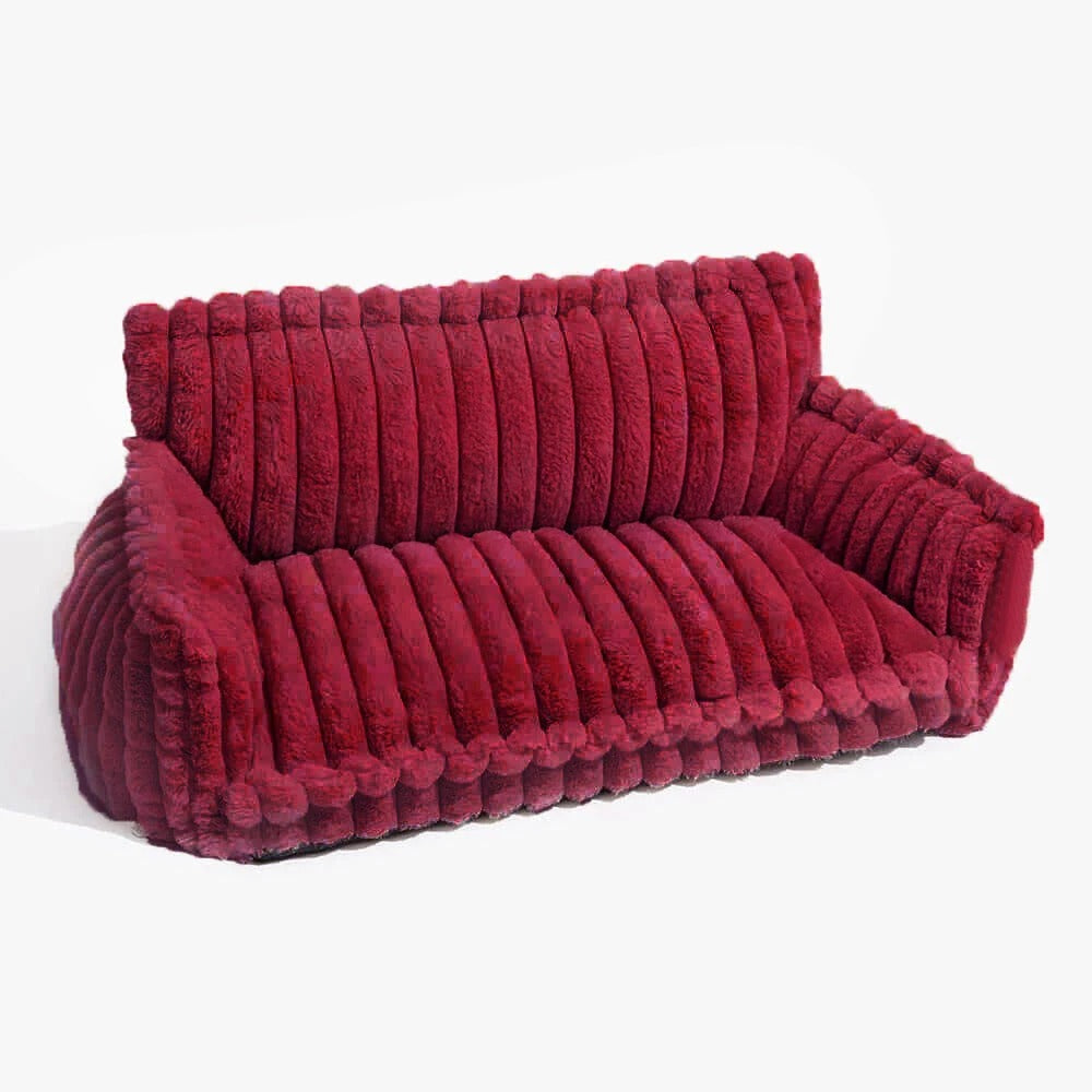 FurlioPets Large Washable Fluffy Orthopedic Soft Dog Sofa Bed