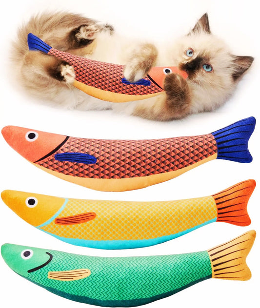 FurlioPets Catnip Fish Toy - 3 Pack