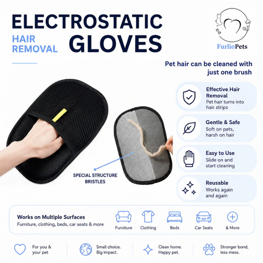 FurlioPets Hair removal gloves