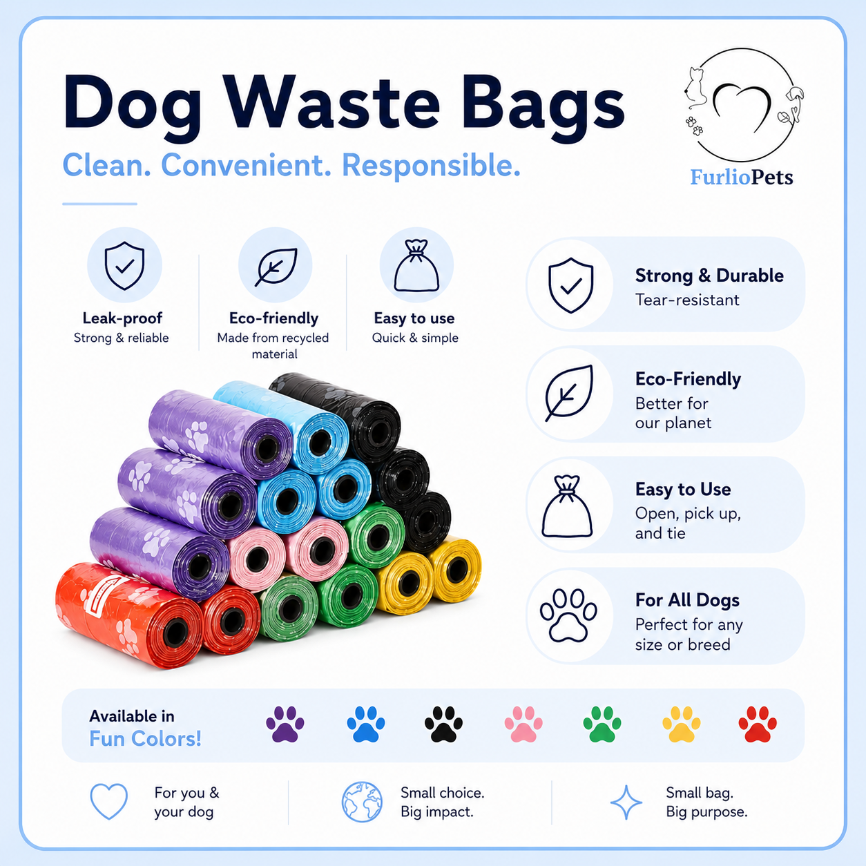 Dog waste bags