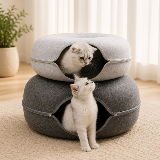 FurlioPets Donut cat cave