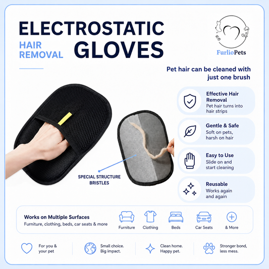 FurlioPets Hair removal gloves