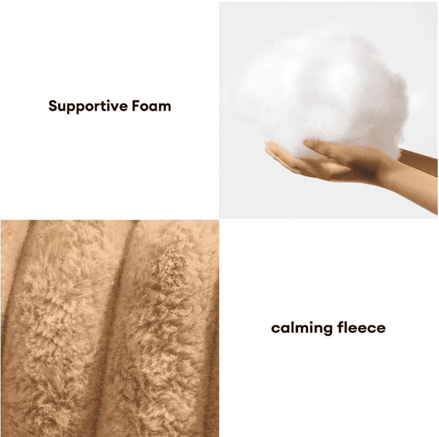 FurlioPets Large Washable Fluffy Orthopedic Soft Dog Sofa Bed