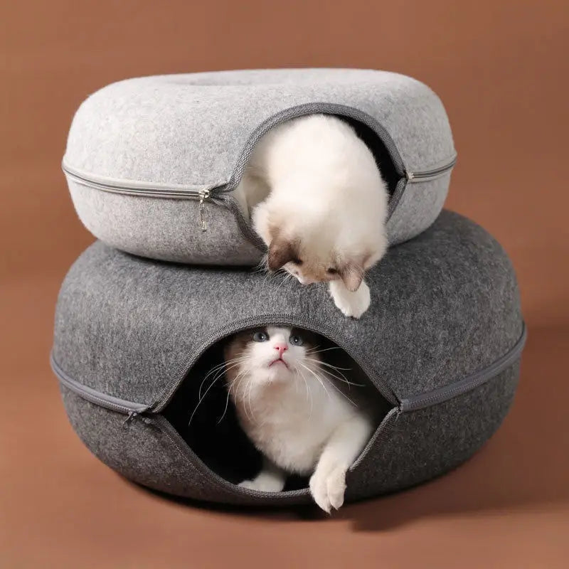 FurlioPets Donut cat cave