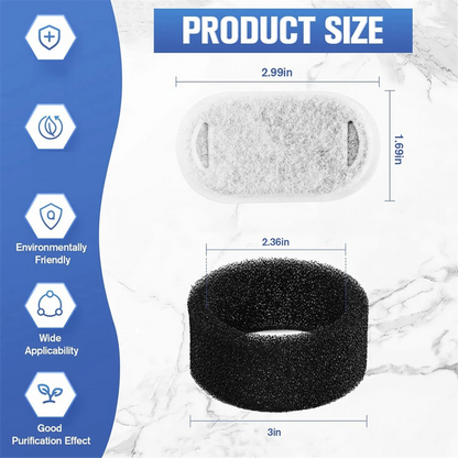 48er-Pack FurlioPets Katzenbrunnenfilter