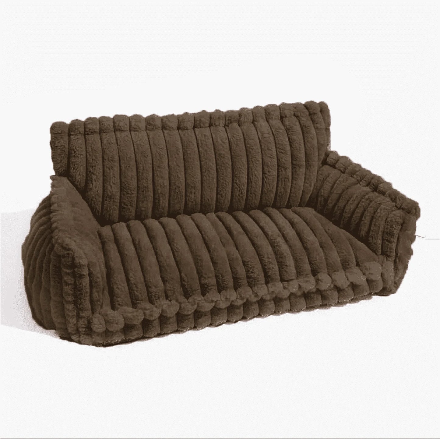 FurlioPets Large Washable Fluffy Orthopedic Soft Dog Sofa Bed
